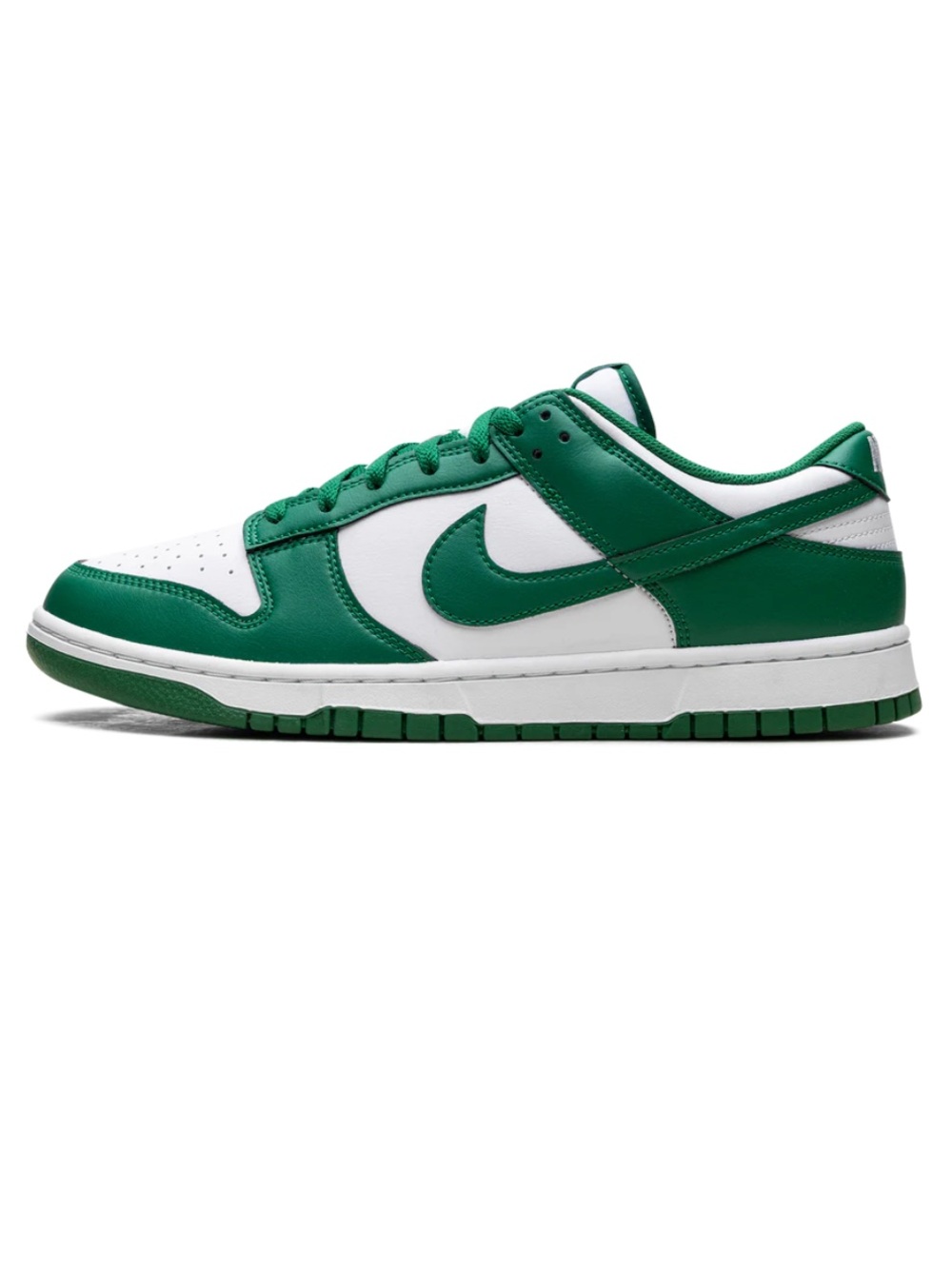 Nike Green & White Low-Top Sneakers
